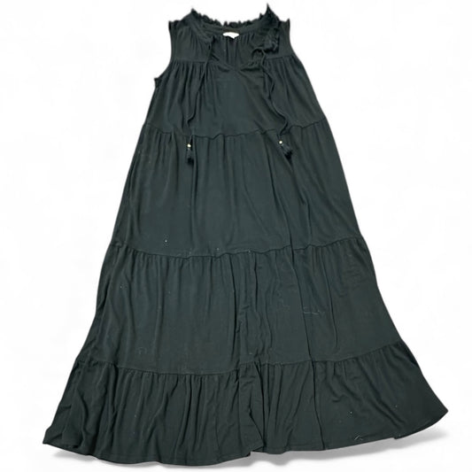 CATO BLACK TIERED SLEEVELESS DRESS 100 SZ 14/16WP