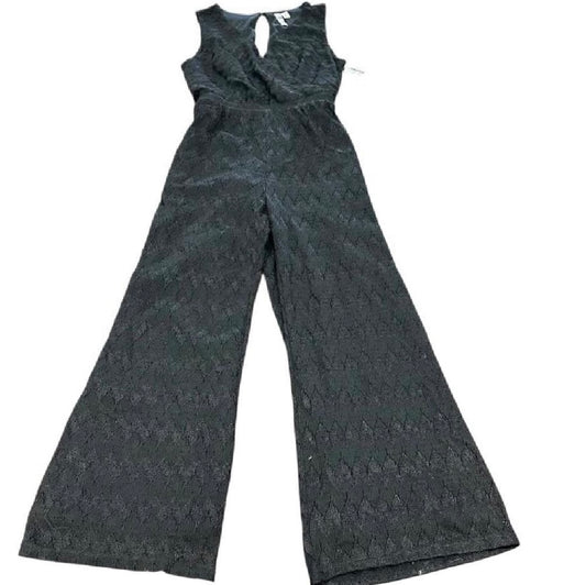 ALYA BLACK LACE SLEEVELESS JUMPSUIT 75 SMALL