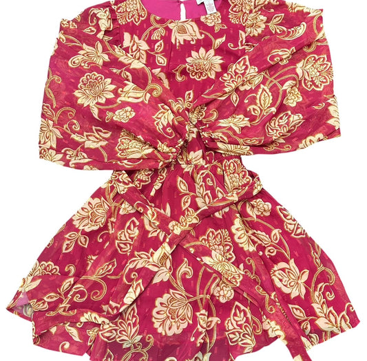 FLYING TOMATO MAROON GOLD DRESS NWOT 100 SMALL