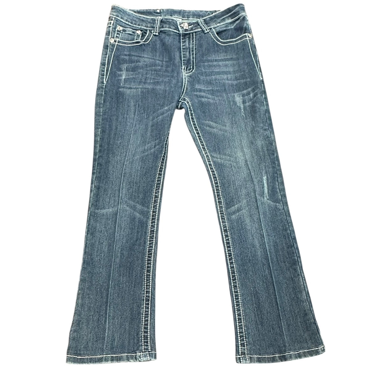 FLIGHT BLUE JEANS DENIM BOOTCUT 100 MEDIUM 10/30