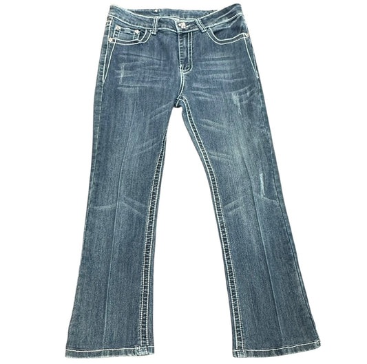 FLIGHT BLUE JEANS DENIM BOOTCUT 100 MEDIUM 10/30