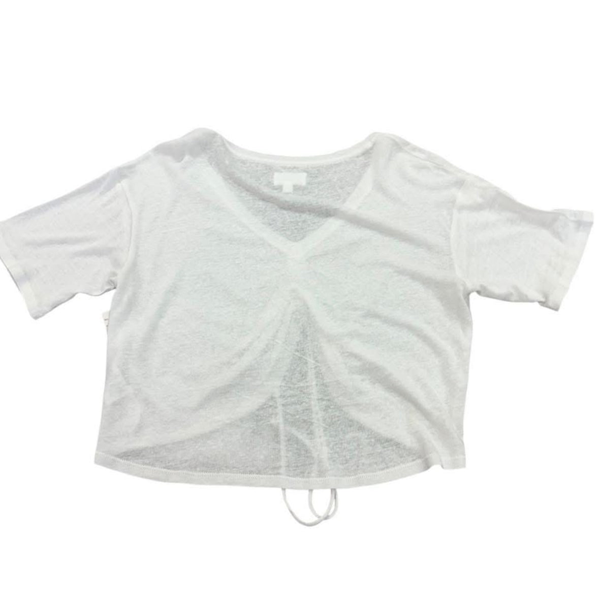 EVERY WHITE CROPPED TOP 122 XS - RUNS BIG