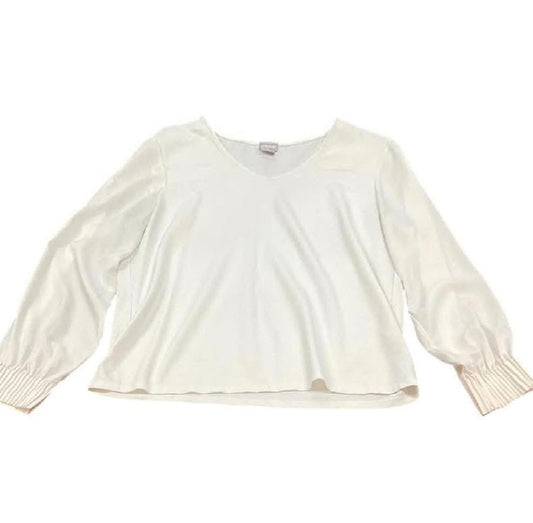 CHICOS BEIGE BLOUSE 11 LARGE