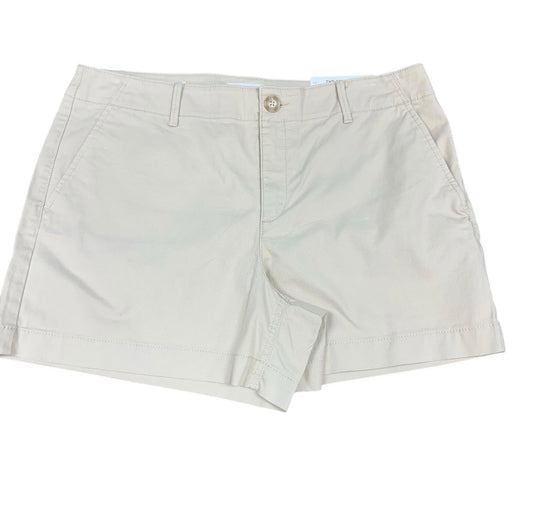 LOFT WOMENS SHORTS THE MONROE 4 INCH NATURAL JUTE KHAKI FLAT FRONT NWOT Sz 12