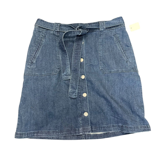 A NEW DAY DENIM BUTTON FRONT SKIRT - SZ 12 - 199