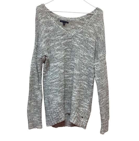 AMERICAN EAGLE GRAY KNIT SWEATER - LARGE - 82