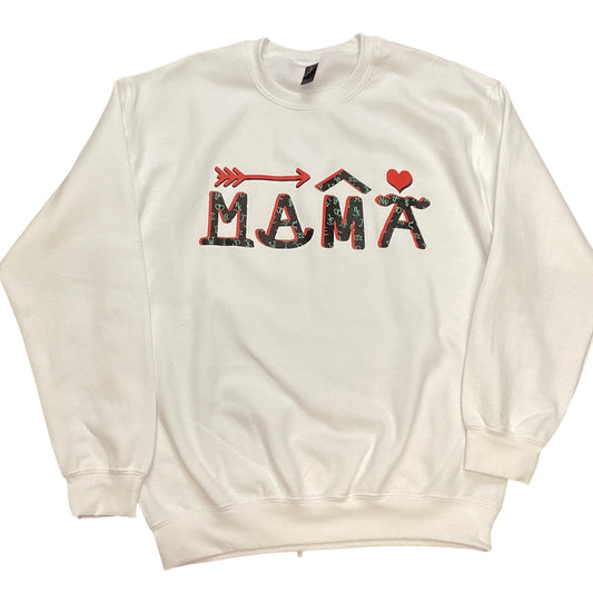 MAMA WHITE SWEATSHIRT 27 LIKE NEW MEDIUM