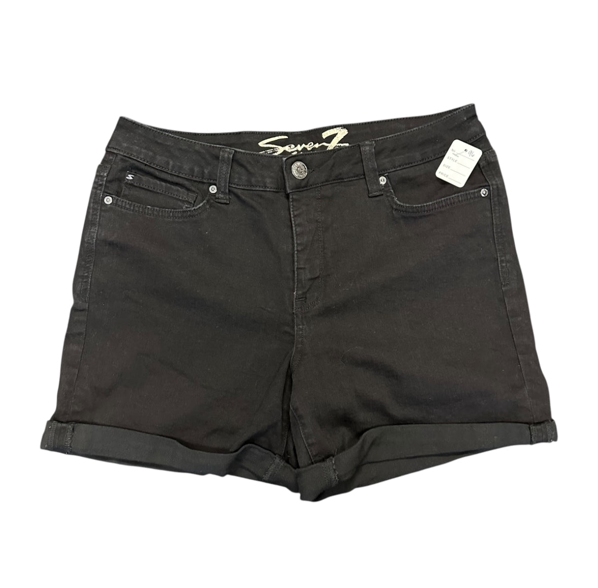 SEVEN BLACK JEAN SHORTS - SZ 12 - 96