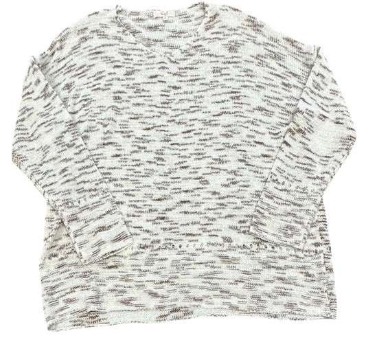 EASEL CREAM BROWN KNIT SWEATER OVERSIZED 38 SMALL