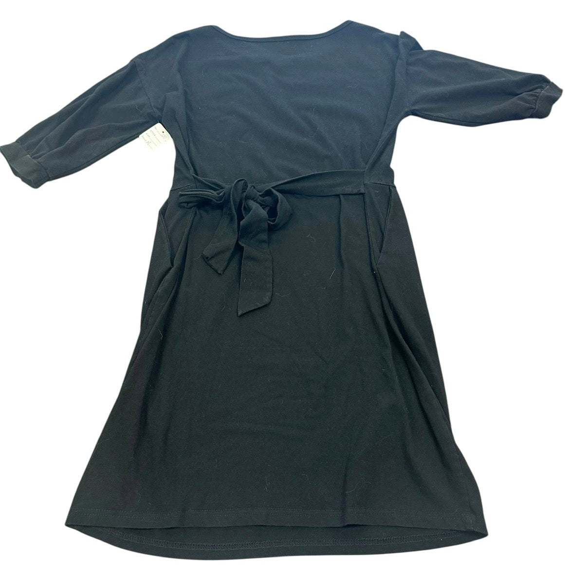 BLACK TIE WAIST DRESS 100 MEDIUM