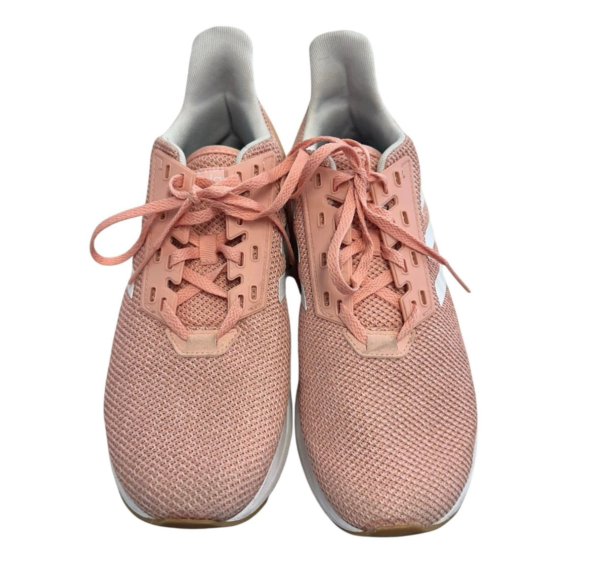 ADIDAS WOMENS DURAMO 9 RUNNING SHOES SZ 9.5 CLOUDFOAM ADIWEAR PEACH PINK