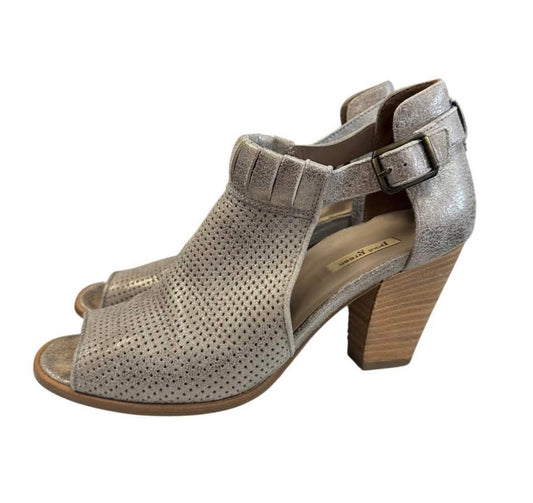 PAUL GREEN TAUPE BLOCK HEELS 200 Sz 7