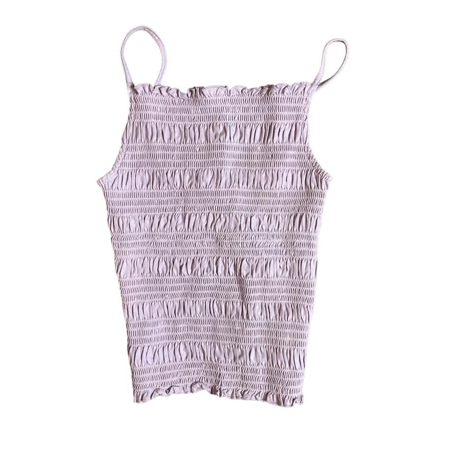 H&M LILAC SMOCKED TOP  NWT   XS