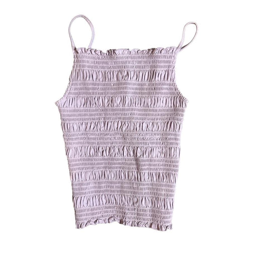 H&M LILAC SMOCKED TOP  NWT   XS