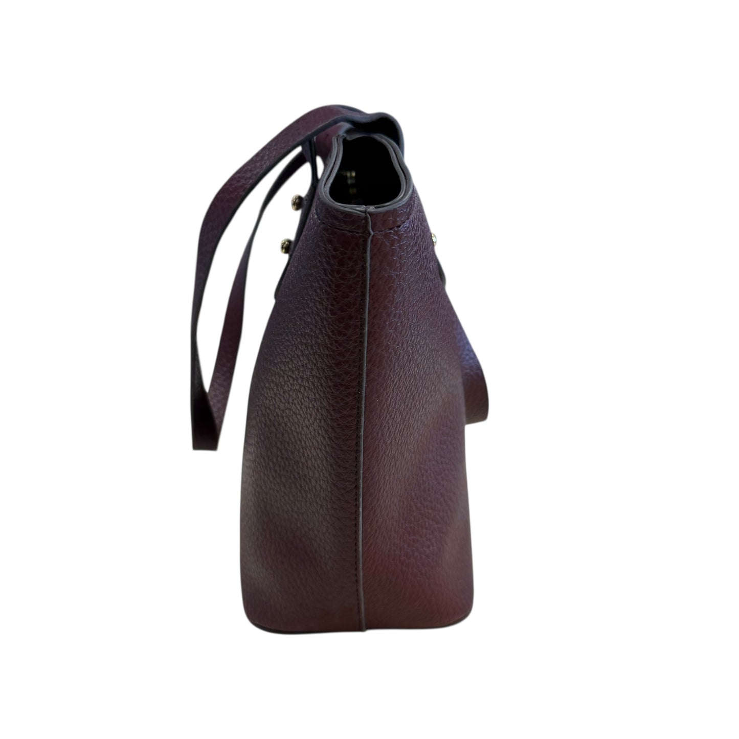 LIZ CLAIBRONE MARINA SHOPPER TOTE BAG MAROON 39
