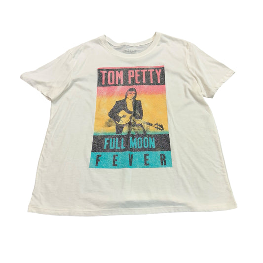 TOM PETTY WHITE TSHIRT 100 MEDIUM