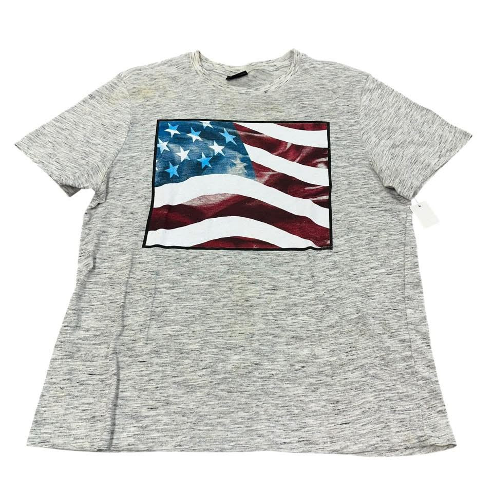 GRAY FLAG T-SHIRT  MEDIUM untreated spot