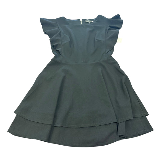 MIDNIGHT DOLL BLACK FIT FLARE DRESS 143 LARGE