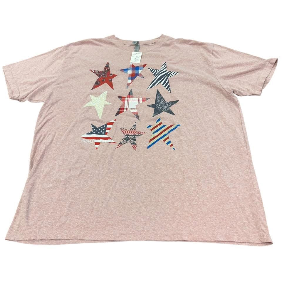 STARS RED T-SHIRT 54  XXL