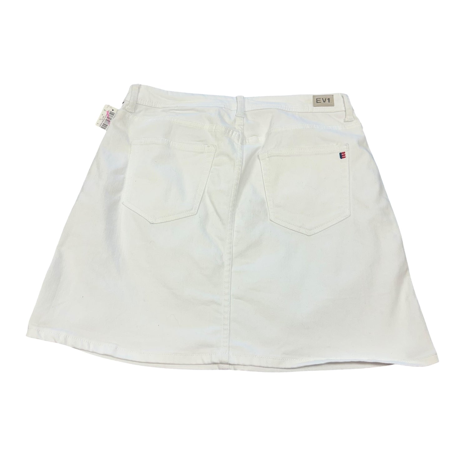 EV1 WHITE DENIM SKIRT 149 Sz 10