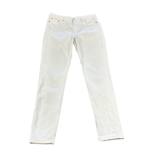 BANANA REPUBLIC SCULPT SKINNY WHITE JEANS 96 Sz 12