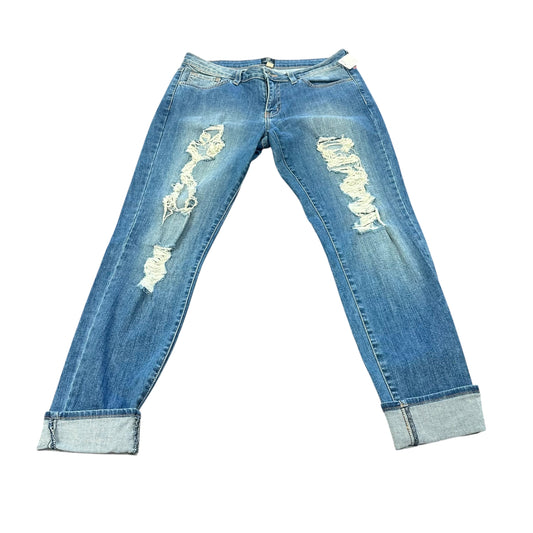 JUST BLACK DISTRESSED DENIM BLUE JEANS 228 Sz 30