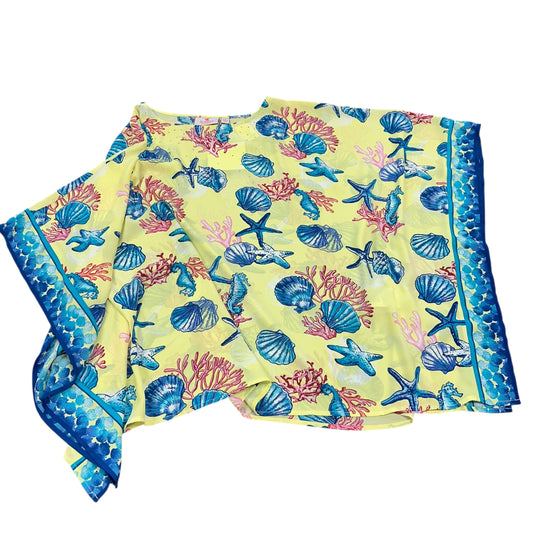 QUAKER FACTORY TROPICAL PONCHO TOP 100 NWT LARGE