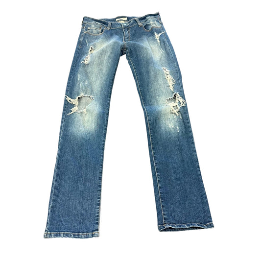 WAX JEANS DISTRESSED BLUE DENIM 228 Sz 11