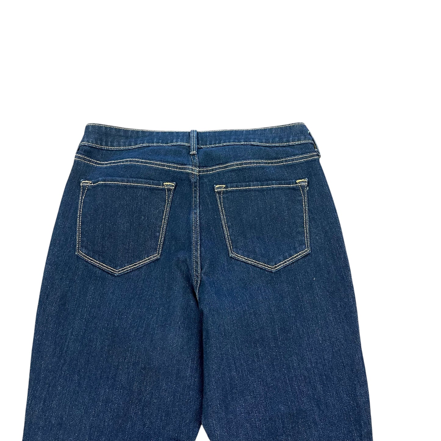 OLD NAVY HIGH RISE WOW STRAIGHT BLUE JEANS 39 Sz 10 SHORT