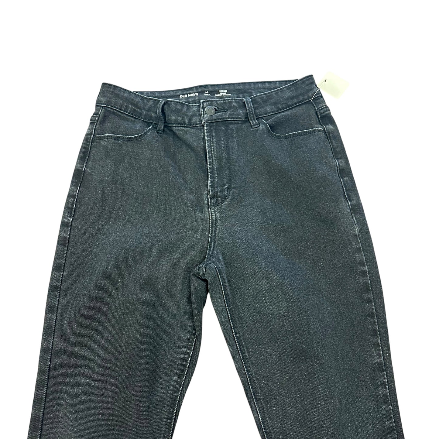 OLD NAVY WOW HIGH RISE SUPER SKINNY BLACK JEANS 39 Sz 10 SHORT