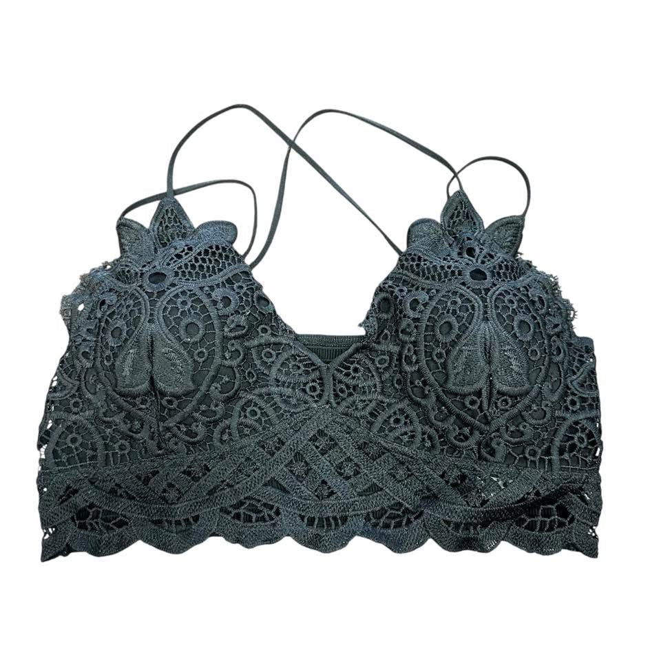 WISHLIST BLACK BRALETTE 122 NWOT LARGE