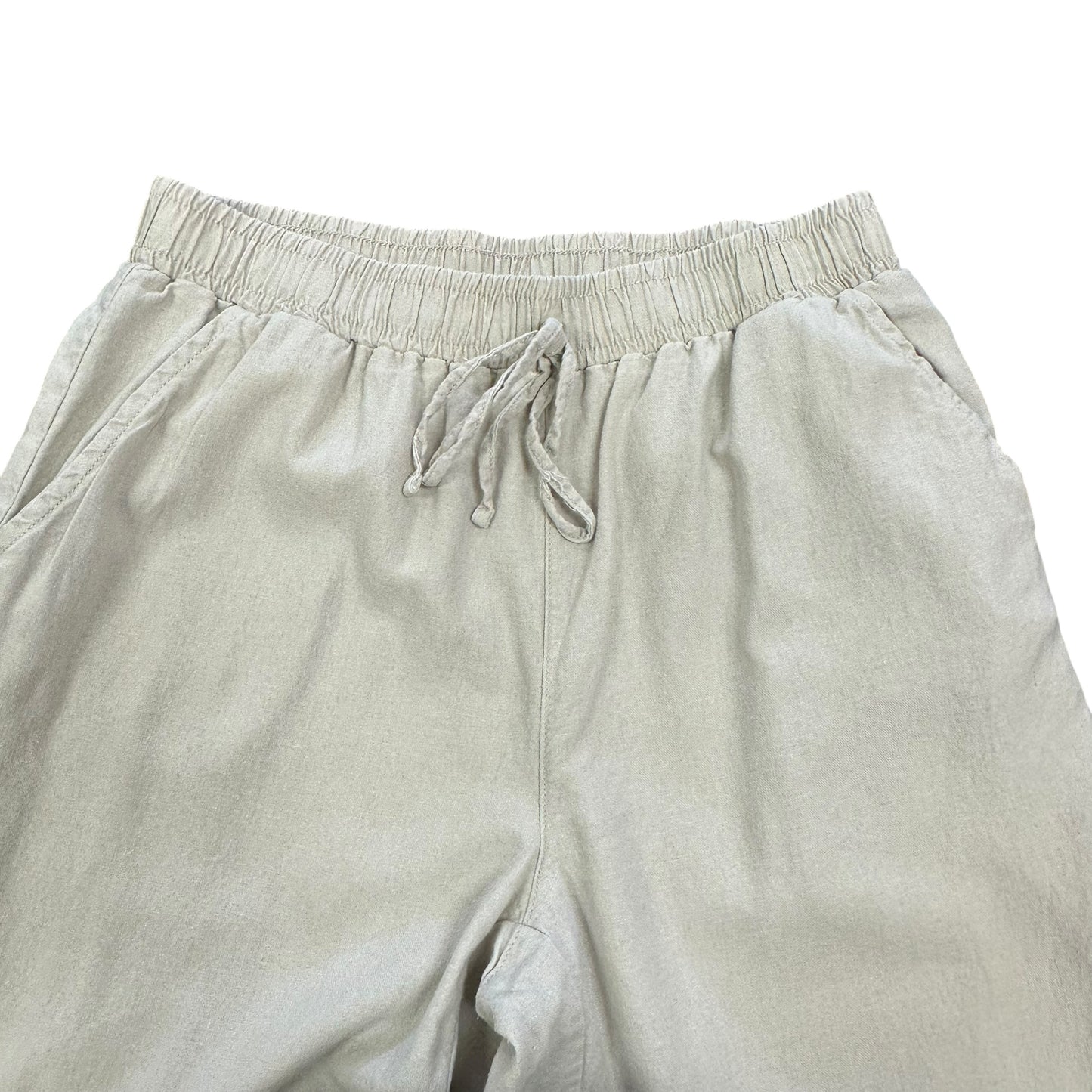 BRIGGS TAN LINEN BLEND TROUSERS 198 Sz 12