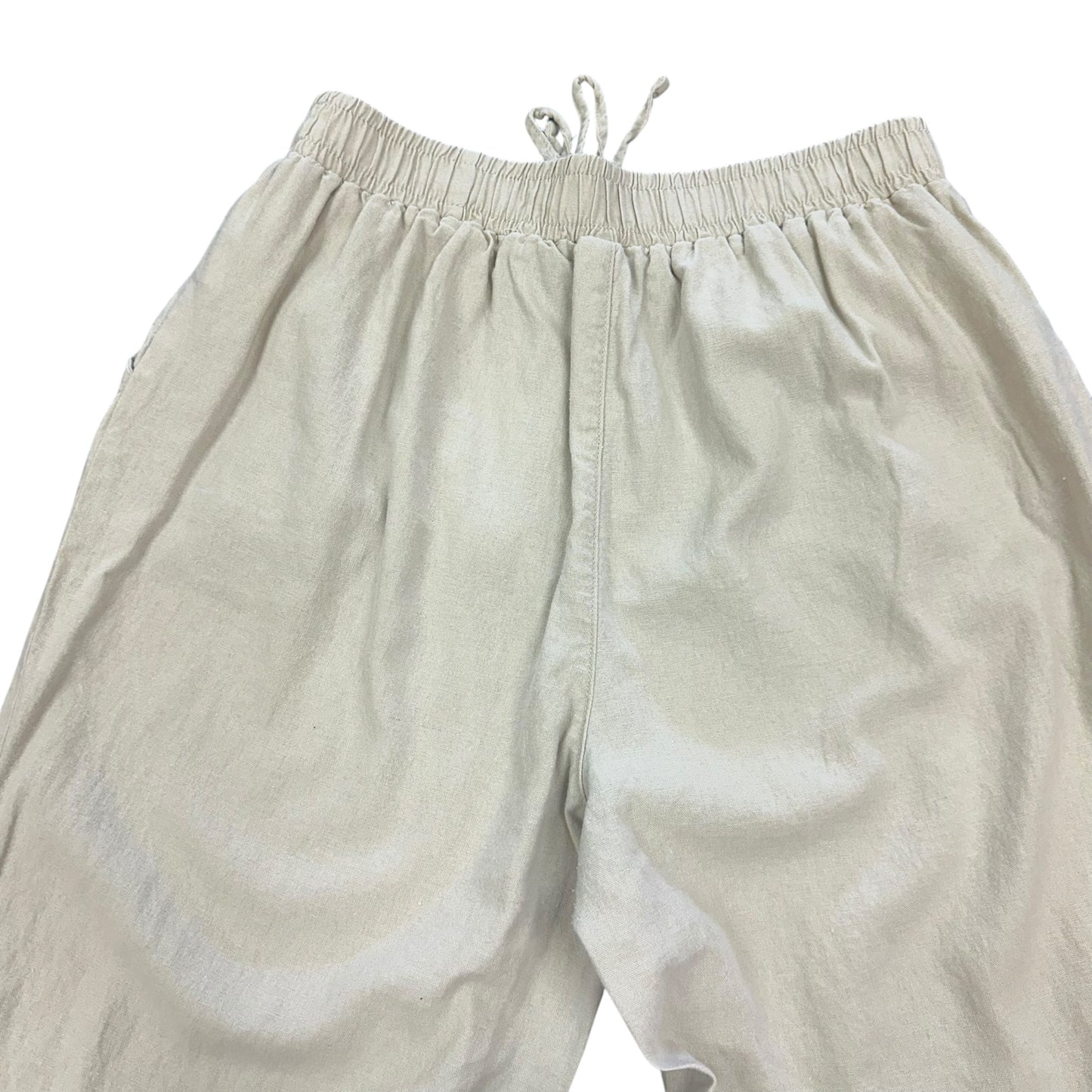 BRIGGS TAN LINEN BLEND TROUSERS 198 Sz 12