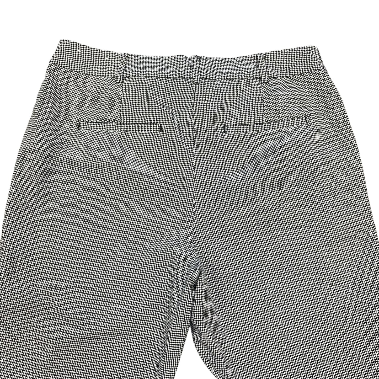 LOFT BLACK WHITE HOUNDSTOOTH MARISSA TROUSERS 198 Sz 10