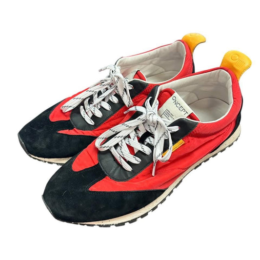 ONCEPT WOMEN'S TOKYO GAMEDAY SNEAKERS IN RED AND BLACK 123  Sz 10