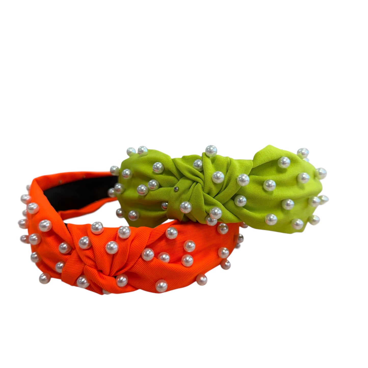 NEON ORANGE PEARL HEADBAND NEW 100