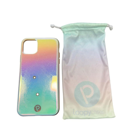RAINBOW IRIDISCENT LOOPY CASE IPHONE 11 PRO MAX 27 MISSING LOOP