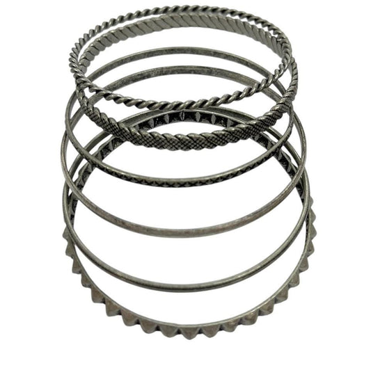 6 SILVER BRACELET SET 200