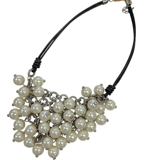 PEARL BLACK NECKLACE 200