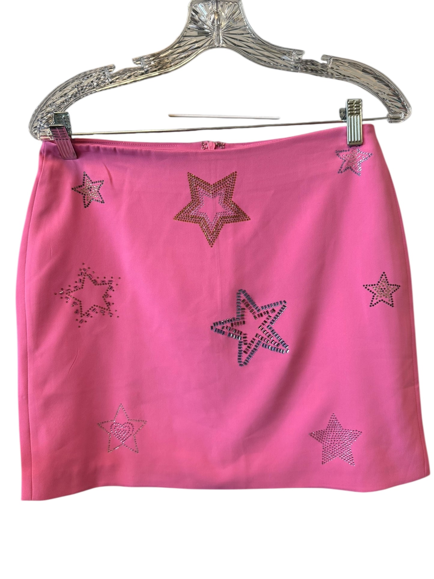 BLUE B PINK RHINESTONE SKIRT 100 SMALL
