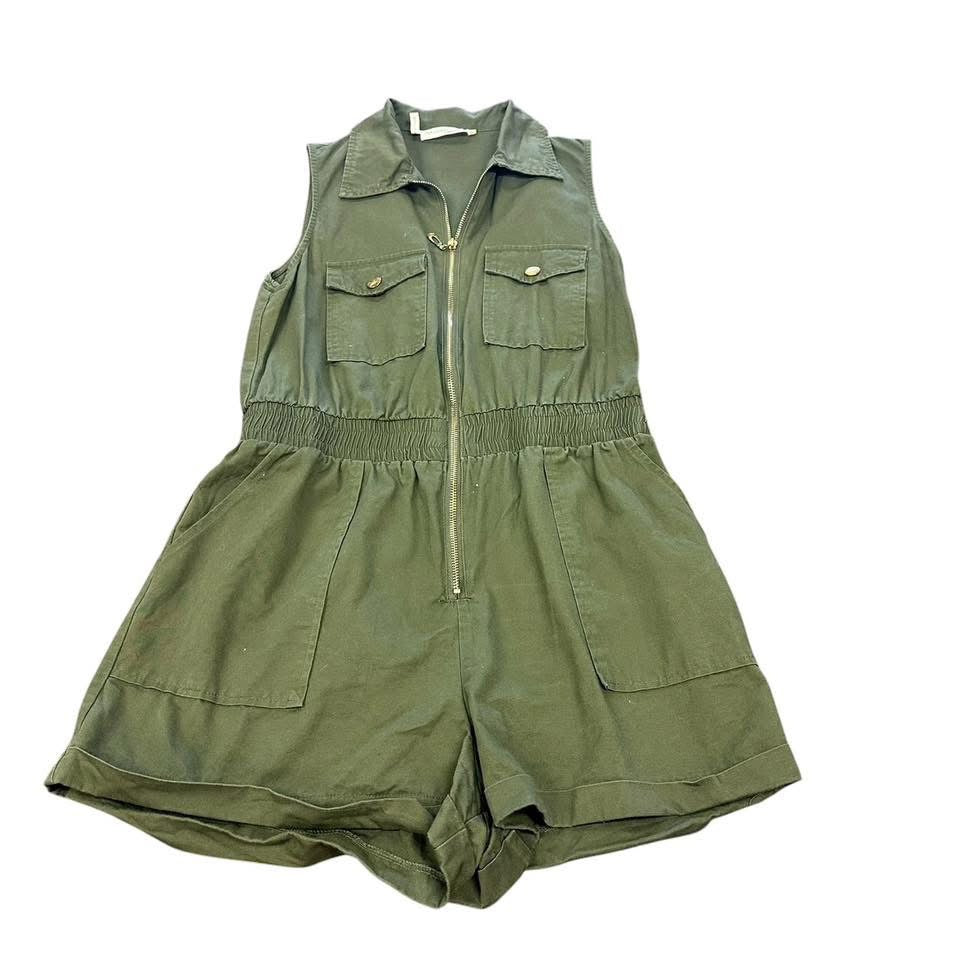 AVAILABLE CAMO GREEN ROMPER 234 LARGE