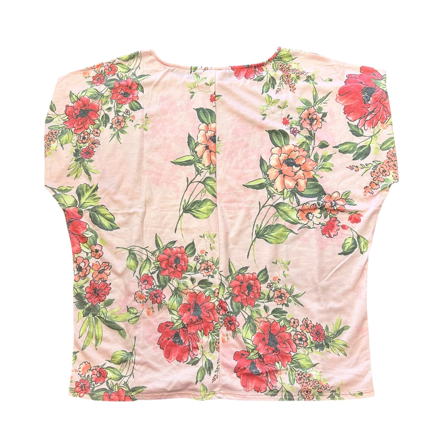 BIBI PINK FLORAL BLOUSE 244 LARGE