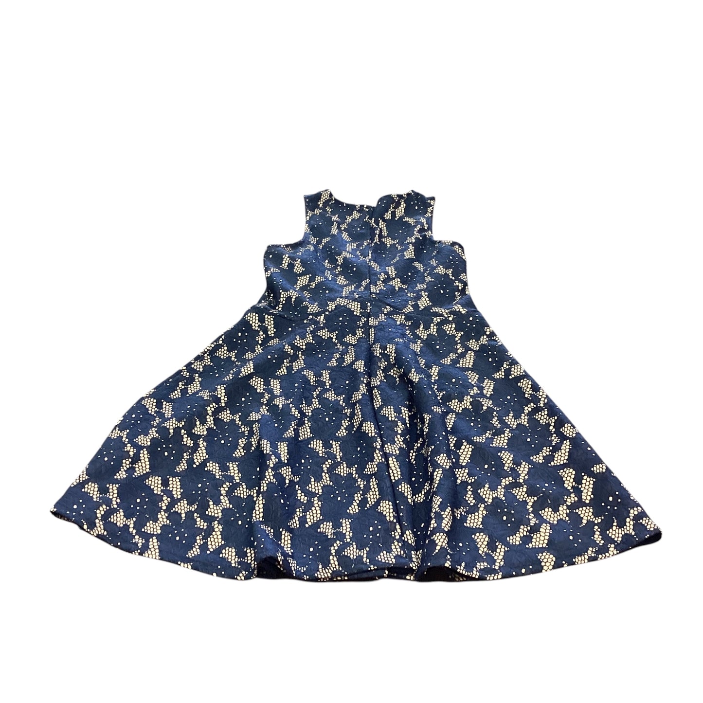 BLUE RAIN NAVY LACE FIT FLARE DRESS 238 SMALL