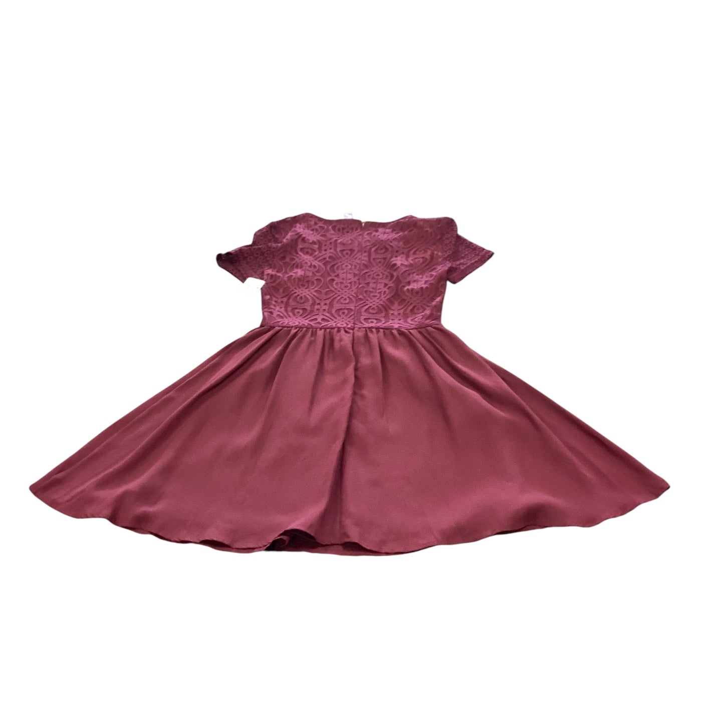 ALYA MAROON FIT FLARE DRESS 236 SMALL