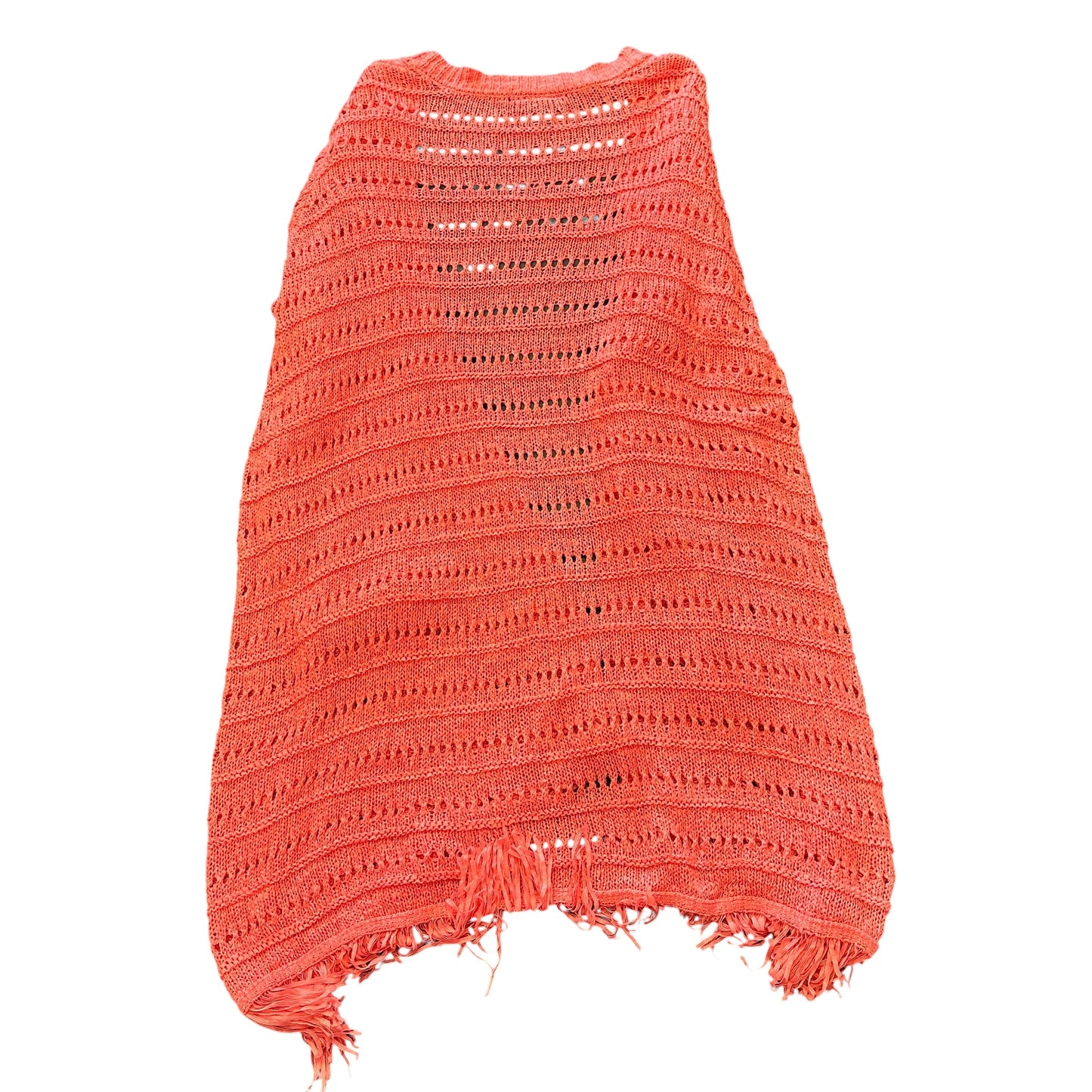 LANE BRYANT OPEN KNIT CORAL CARDIGAN 132 18/20