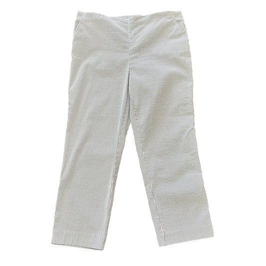 CAROLINA BELLE STRIPED BLUE WHITE PANTS (8) 10