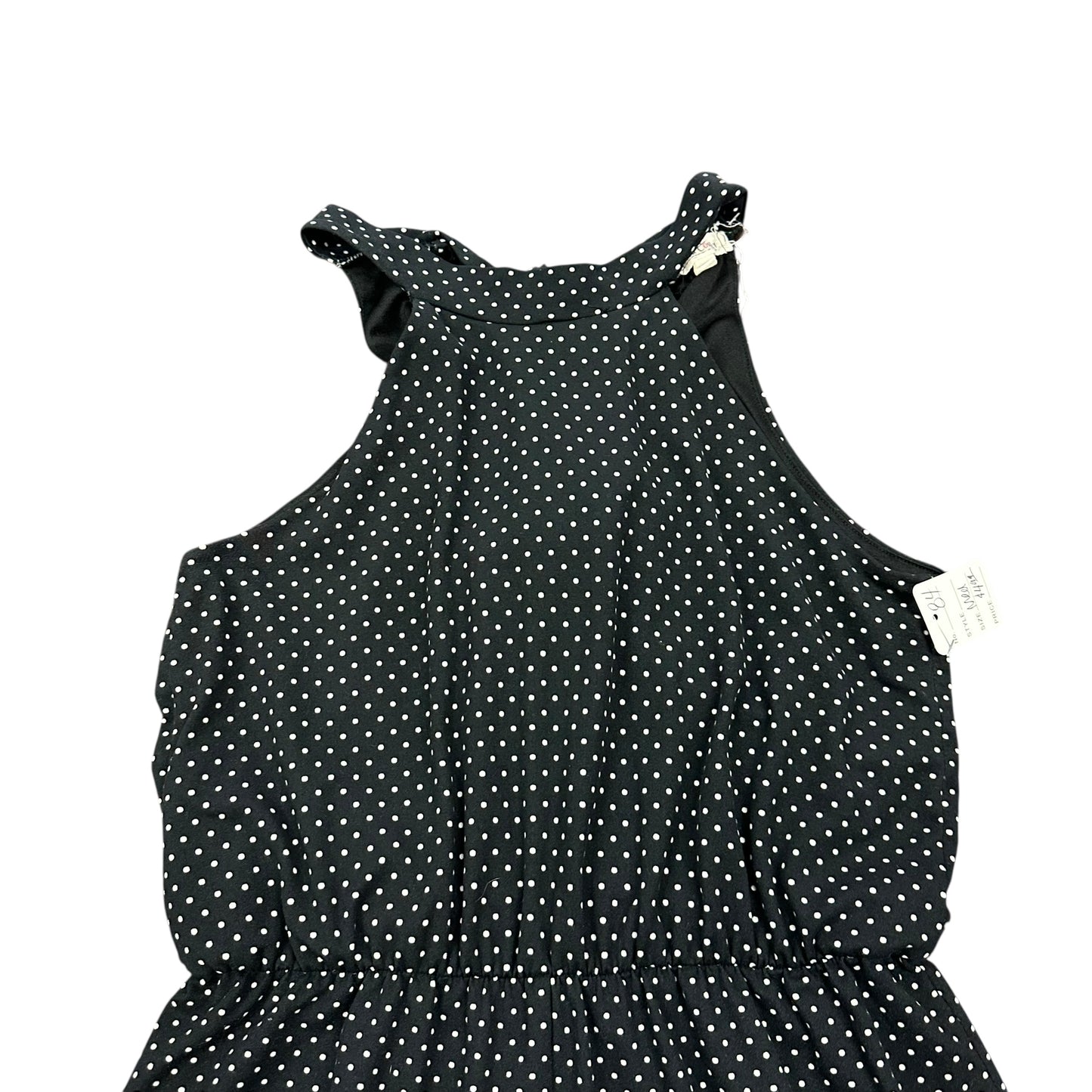 ROLLA COSTA BLACK WHITE POLKA DOT CROPPED JUMPSUIT 84 MEDIUM