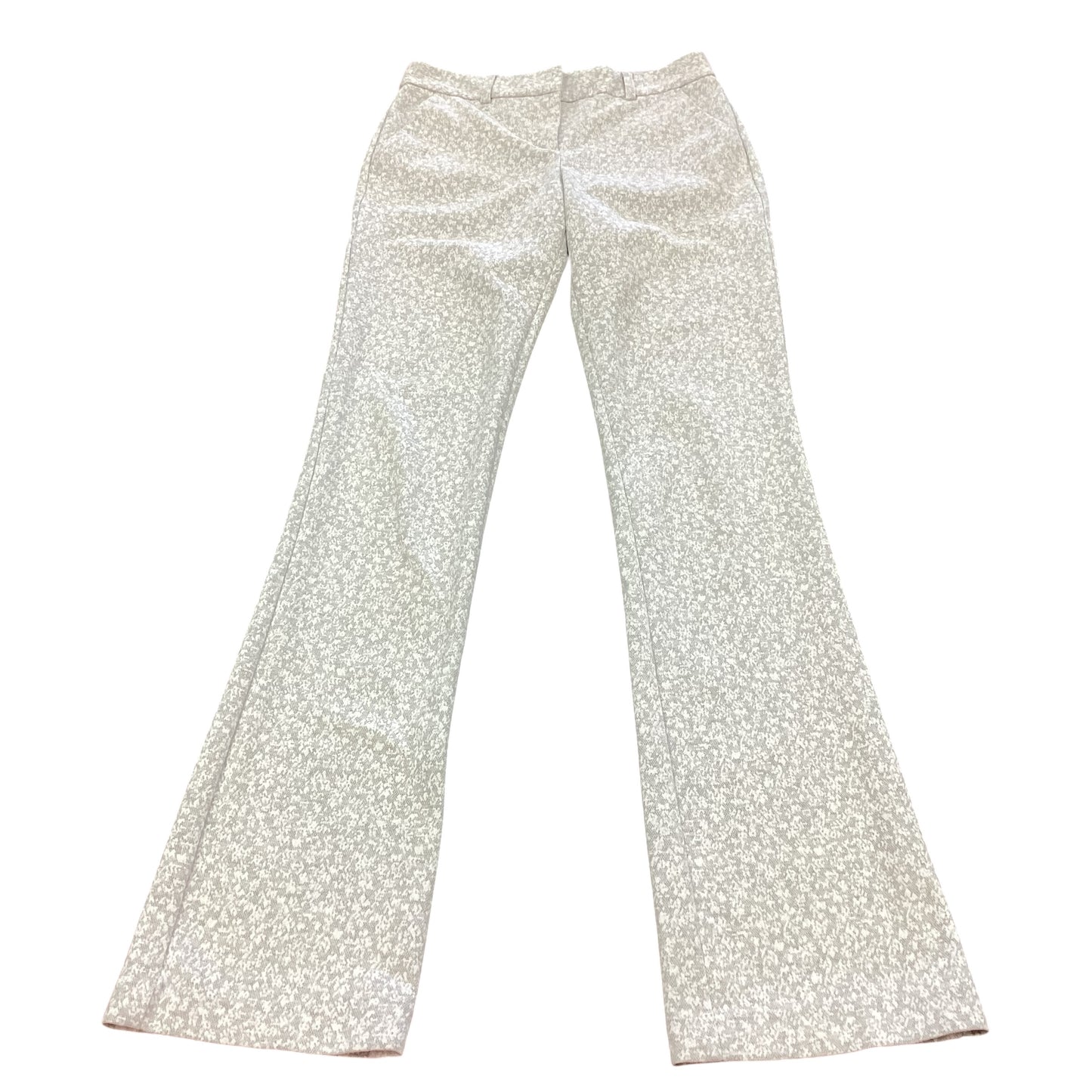 EXPRESS COLUMNIST BARLEY BOOT MIDRISE GRAY WHITE PANTS 166 Sz 0L