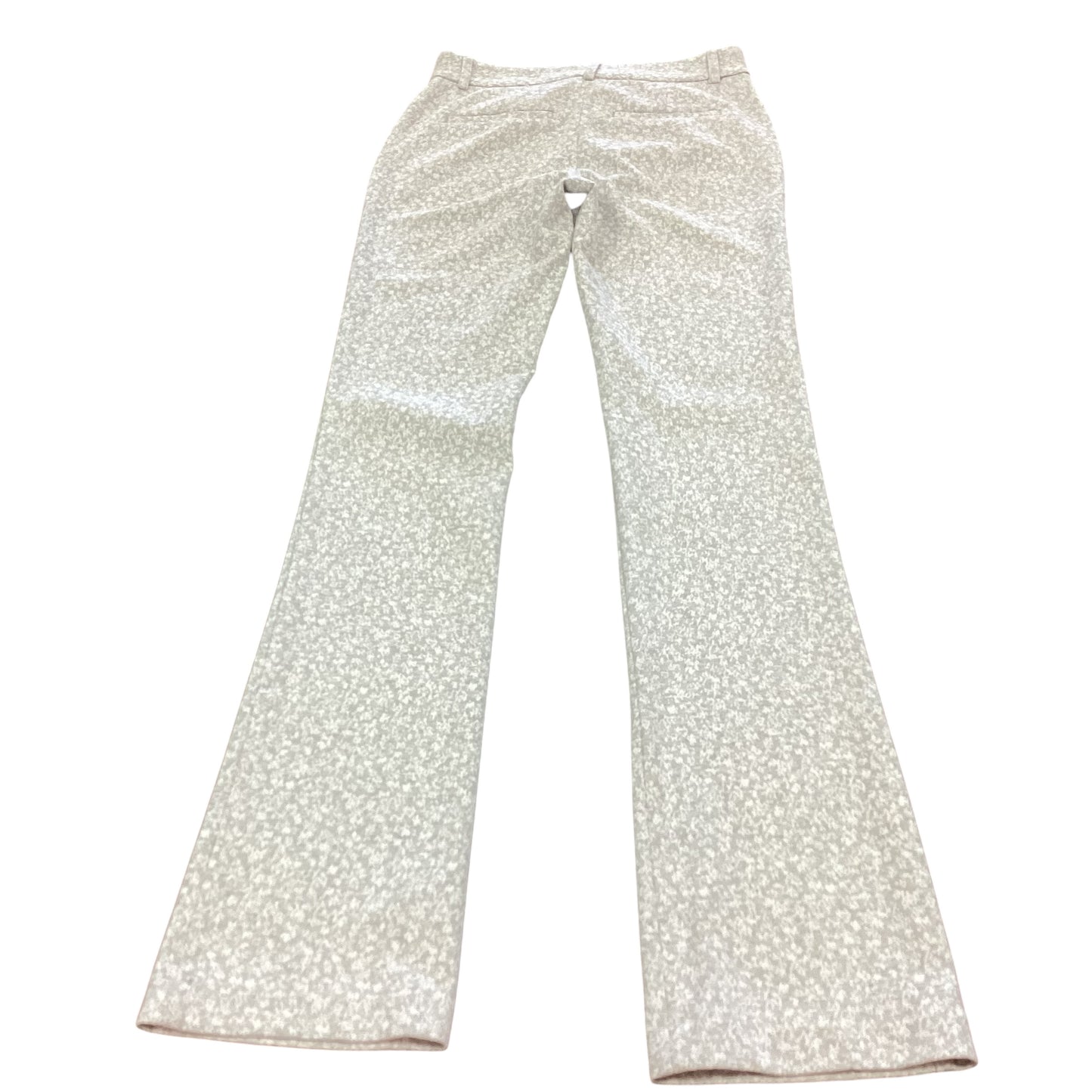 EXPRESS COLUMNIST BARLEY BOOT MIDRISE GRAY WHITE PANTS 166 Sz 0L
