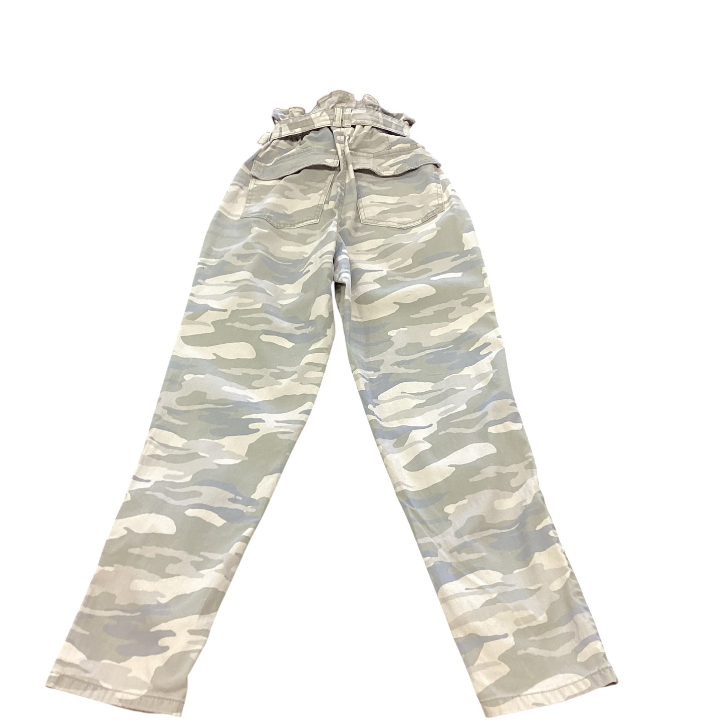 EXPRESS SUPER HIGH RISE CAMO PANTS 166 Sz 2 LONG